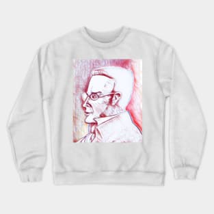 Max Stirner Portrait | Max Stirner Artwork | Line Art Crewneck Sweatshirt